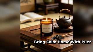 Ancient Puer Scented Candle for a Calm Home
