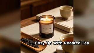 Roasted Tea Scented Soy Candle for a Cozy Home