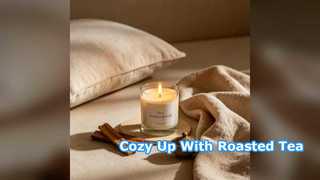 Roasted Tea Soy Candle Cozy Earthy Home Fragrance