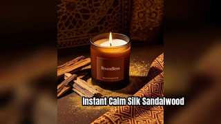 Silk Sandalwood Luxury Candle for Deep Relaxation