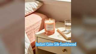 Silk Sandalwood Candle for Deep Relaxation and Sleep